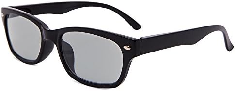 EYEGUARD Classic Photochromic Reading Glasses Spring Hinged Readers Sunglasses for Men and Women