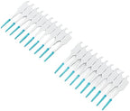 TOPINCN 200Pcs Interdental Brush, Toothpick Flossing Tooth Tool Professional Brush Micro Tight Cleaner with Portable Case(Mint Green)