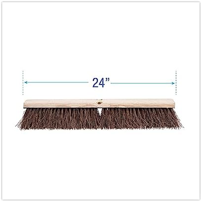 Boardwalk 20124 Floor Brush Head, 3 1/4" Natural Palmyra Fiber, 24"
