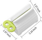 2pcs Rolling Tube Toothpaste Squeezer Toothpaste Seat Holder Stand for Bathroom Accessories（1Blue1Gree）