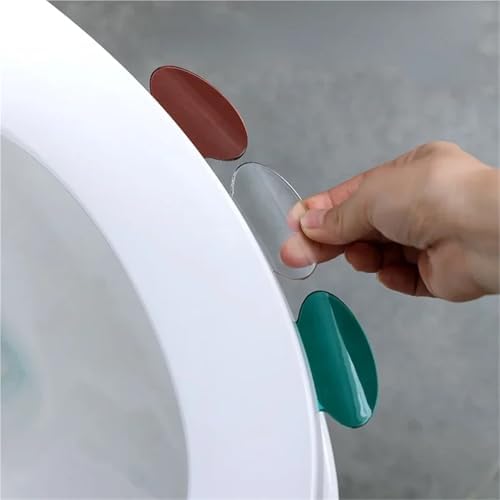 40PCS Portable Nordic Transparent Toilet Seat Lifter Avoid Touching Lid Handle Lifting Device WC Accessories(Pink)