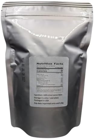 Lemon Balm - Melissa officinalis Dried Loose Leaf by Nature Tea (2 oz)