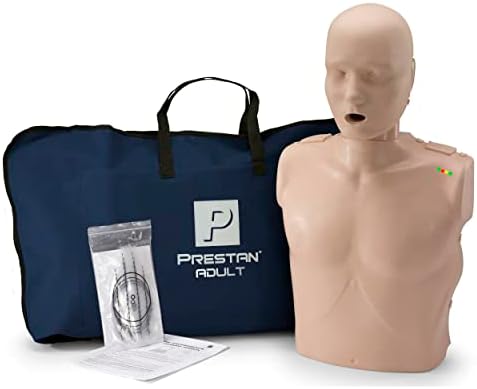 PRESTAN CPR Manikin and One Infant CPR Manikin Training Kit w/AED Trainers and Accessories, Medium Tone, MCR Medical