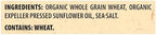 Triscuit Organic Original Whole Grain Wheat Crackers, Organic Crackers, Vegan Snacks, Bulk Lunch Snacks, 6 - 7 oz Boxes