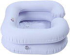 Tookie Inflatable Hair Washing Basin, Inflatable Shampoo Basin for Bedside, Portable Shampoo Bowl for Elderly, Disabled, Pregnant, Injured, Bedridden, Handicapped, Wash Hair in Bed(White)