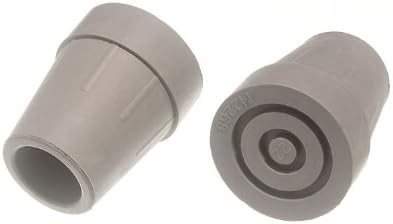 One Stop DIY 100 X Crutch Frame Ferrules Grey Rubber Heavy Duty 22mm 7/8 Inch Id NEW