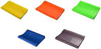 Val-u-Band Resistance Bands, Pre-Cut Strips, 5', 5-Piece Set, 1 Each of Peach, Orange, Lime, Blueberry, Plum, Latex-Free