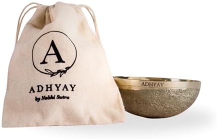 ADHYAY Kansa Vatki for Foot Massage (Bronze Bowl) Ayurvedic Detox Foot Massager and Therauptic Tool for Deep Cleaning Ancient Indian Technique