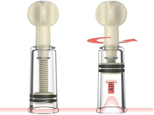 Body Vacuum Suction Cup Breastfeeding Mother and Women for Nipple Flat Shy and Inverted Nipplesuckers Cups (4.1X1.1 Inch, 3, Count)