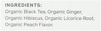 Allegro Tea, Organic Ginger Peach Black Tea Bags, 20 ct