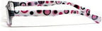Calabria Hannah Designer Polka Dot Reading Glasses Women Trendy Single Power Readers Rectangular Eyeglasses w/Soft Case