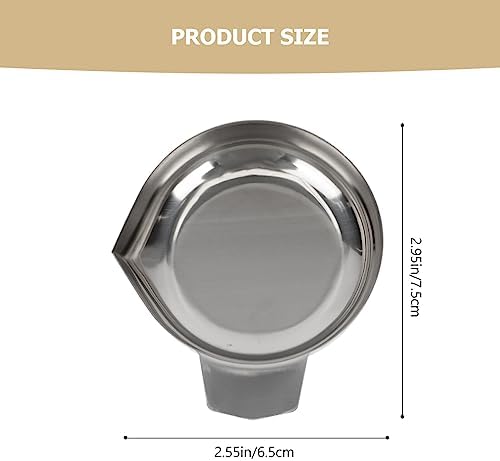 2Pcs Electronic Scale Tray Stainless Steel Weighing Dishes Metal Weigh Boats Silver Mini Scale Trays for Jewelry Liquid Powder Laboratory Supplies