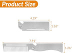 Hair Combs for Women and Men Folding Beard Comb Stainless Steel is Durable
