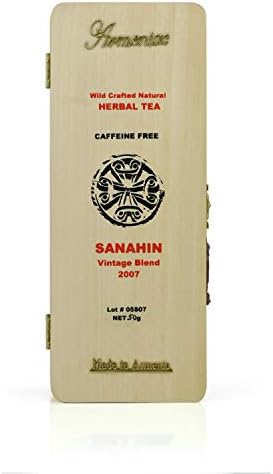 Armeniac Sanahin – 100% Natural Wild Crafted Loose Leaf Herbal Tea in a Wooden Box | Premium – Wellness – Artisan – 50 g