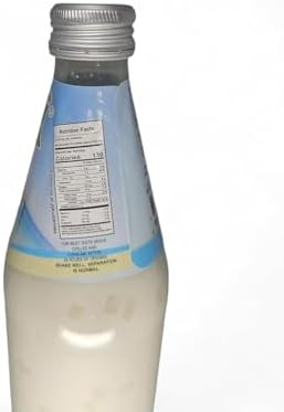 Kuiii Hydrate Naturally Coconut Milk Drink Nata de Coco, Original Flavor - Pack of 8 Bottles, 16.4oz (485ml) Each Refreshing & Creamy Beverage