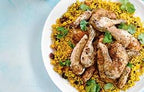 Al'Fez Moroccan Spice Couscous 200g - Golden couscous with exotic spices, sultanas and pine nuts. Makes a perfect meal for vegetarians and vegans