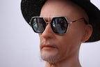 EQAIWUJIE silicone Mask Face Realistic Old Man Mask Full Head Halloween Masks Cosplay Party Mask