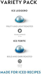 Nespresso Capsules Vertuo Line, Iced Variety Pack, 40-Count Espresso Coffee Pods, Brews 7.8 oz and 2.7 oz.