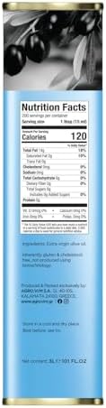 ILIADA Greek Extra Virgin Olive Oil 3L | 100% Greek | Monovarietal Koroneiki | Cold-Pressed | High Polyphenol Content | Chef’s Choice