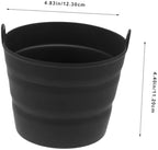 BBQ Oil Barrel Lining Grill Liner Silicone Grease Bucket Liner Heat Resistant Compact Easy to Store