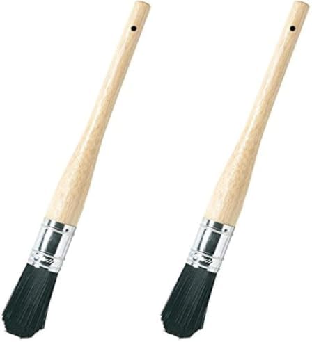 Advanced Tool Design Model ATD-8520 Wood Handle Parts Cleaning Brush, Black, 1 Count (Pack of 2)