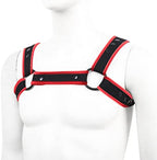 Adjustable Neoprene Harness for Men - Body Chest Belt With Buckles - Gay Interest Clubwear Costume