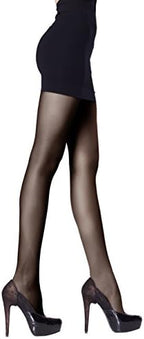 ITA-MED Sheer Pantyhose, Compression (20-22 mmHg) Black, Medium