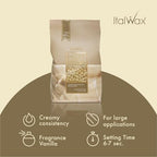 Italwax Classic Line White Chocolate Hard Wax Beads 1.1 lb (500 kg) – Long Setting Stripless Wax with Delicate Vanilla Fragrance for Large Areas & Easy Application – Made in Italy