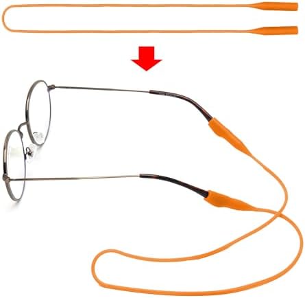 3 Pack Elastic Silicone Eye Glasses Strap, Sports Sunglasses Straps, Reading Glasses Holder/Rope/String/Retainer/Cord