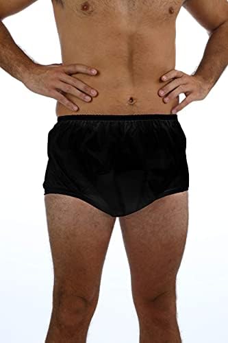 Incontinence Leak-Protection, Washable Pull-On Cover Pant, Advanced Duralite-Cool-Lightweight-Durable- Kleinert's (Black, Medium)