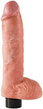 Pipedream Products King Cock 10 Inch Vibrating Cock with Balls, Flesh