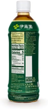 Ito En Oi Ocha Unsweetened Bold Green Tea, 16.9 Fluid Ounce (Pack of 12), Unsweetened, Low Calorie