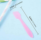 Reusable Mini Make-up Spatulas, 100 pieces,White.