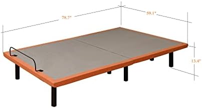 ESHINE Adjustable Bed Frame Queen - Easy to Install in 5 Minutes, Adjustable Bed for Massage, Zero Gravity, Under Bed Lights, Wireless Remote, Foot&Head Incline, Smart Bed, 3000 Premium Series
