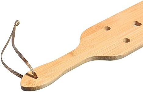 13.1inch Bamboo Paddle with Airflow Holes,Solid Durable Wooden Lightweight Paddle with Smooth Surface,Fraternity Or Sorority Greek Wood Paddle