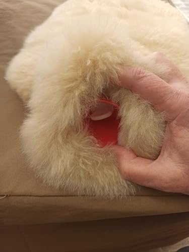 Baby Alpaca Fur Hot Water Bottle Cover, Soft Sheep Wool Inside, 100% Natural