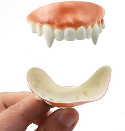 Marrywindix 12 Pieces Gnarly Teeth Gag Teeth Ugly Fake Teeth Vampire Denture Teeth for Halloween Costume Party Favors Photos Props (12 Styles)