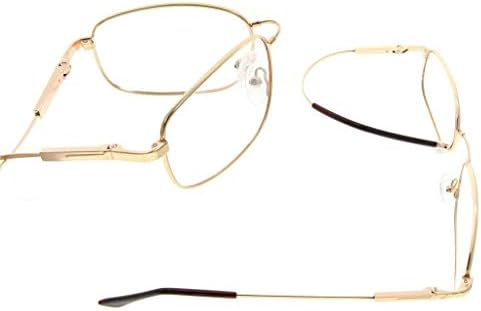 Eyekepper Mens Womens Reading Glasses Bendable Titanium Memory Readers