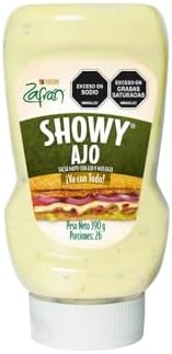 Zafran Salsa Showy Original 390gr y Salsa Showy Ajo 390gr (2 Pack) Showy Zafran Sauce, Showy Garlic Sauce, Colombian Showy Sauce, Showy Safran Sauce, Showy Garlic