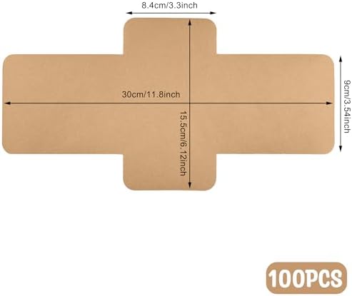 100 Pcs Parchment Paper Mini Loaf Pan Liners for Baking Bread 6x3 in Loaf Pan Parchment Liners Disposable Non-Stick Bread Pan Liners Loaf Liners for Baking Toast Bread