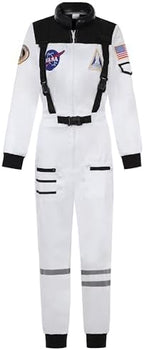Womens Astronaut Costume Adult Space Suit Halloween Dress up