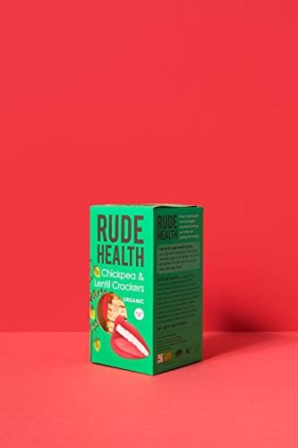 Rude Health Foods Chickpea & Lentil Crackers 120g (Pack of 5)