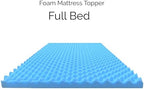 Airflow Foam Mattress Topper, Egg Crate Foam Pad, Hospital Mattress Pad and Bed Topper for Support, Pressure Relief and Weight Distribution. (Full)