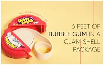 HUBBA Bubba Bubble Tape Snappy Strawberry Bubble Gum 1.8 m (Pack of 12)