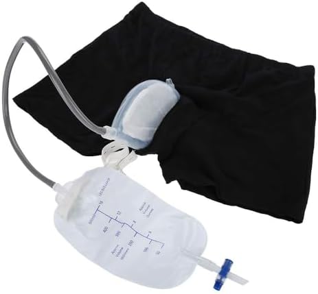 Wearable Urinal for Men External Catheter for Men Male Urine Collection Bag Stadium Buddy for Men Male Urine Collector Urine Collector for Men (L)