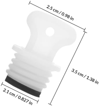 5pcs Hot Water Bottle Rubber Stopper 21mm Leakproof Safety Screw Cap Replacement Parts for Relief and Warm Therapy Use