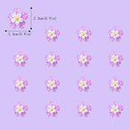 20 PCS Flower Cupcake Toppers Purple Flowers Cake DecorationsPicks Flower for Bridal Engagement Baby Shower Birthday PartyDecorations Supplies