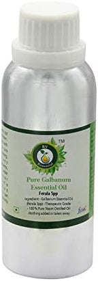 Galbanum Essential Oil | Ferula Spp | Galbanum Oil | 100% Pure Natural | Steam Distilled | Therapeutic Grade | 300ml | 10oz by R V Essential