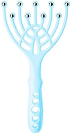 Scalp Massager, Handheld SPA Head Massager, 9-Prong Hair Care Massager, Deep Pressure Relief for Stress, Nice Gift for Parents, Blue