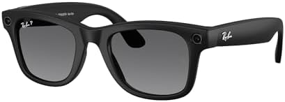 Ray-Ban Meta (Gen 2), Wayfarer, Matte Black | Smart AI Glasses for Men, Women — 2X Battery Life — 3K HD Resolution — 12 MP Ultra-Wide Camera, Audio, Video — Polarized Gradient Graphite Lenses
